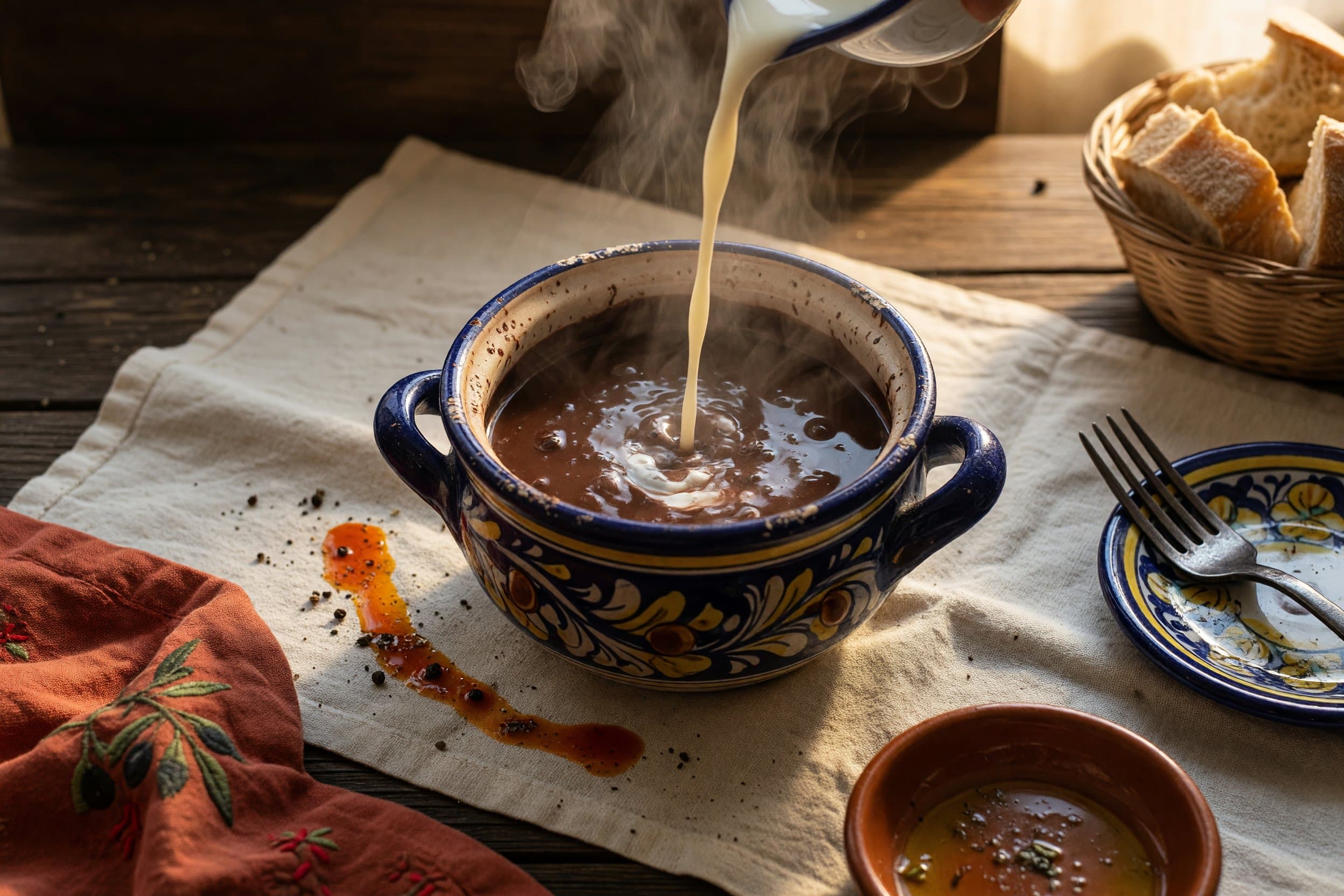 Lastly mix together 1 tbsp cornstarch and remaining ½ cup milk and pour it into while preparing Italian Hot Chocolate