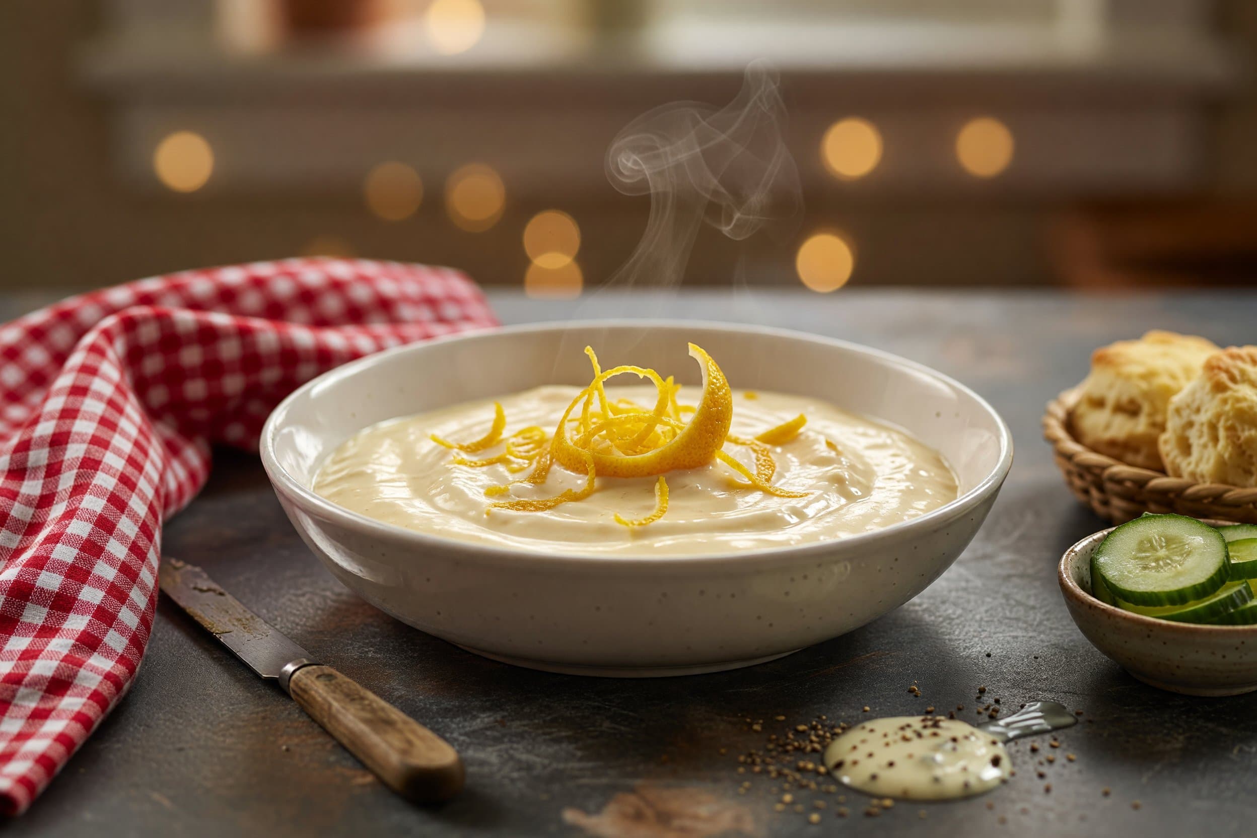 When ready to serve, zest one grapefruit (2 teaspoons) while preparing Grapefruit Posset