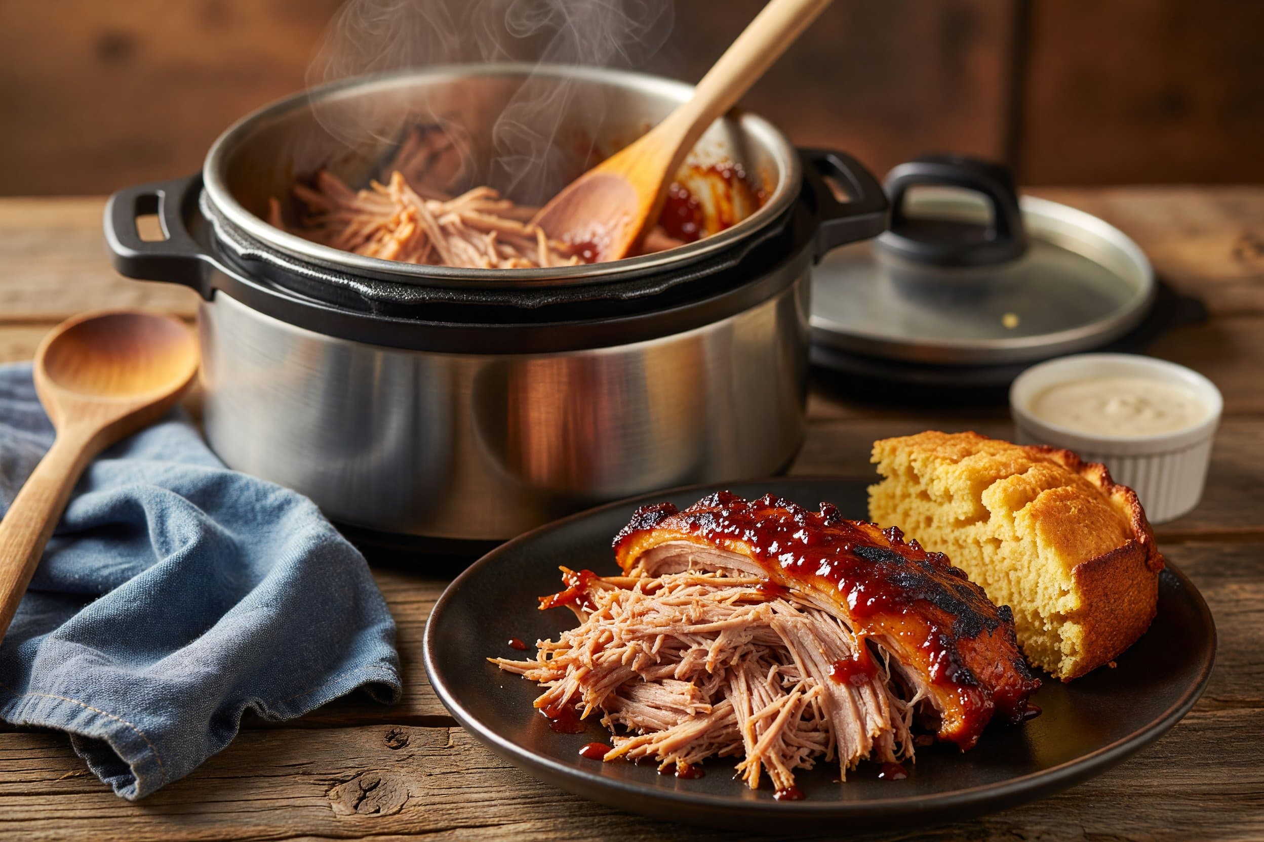 Taste and adjust seasoning as needed while preparing Best Pulled Pork in the Instant Pot