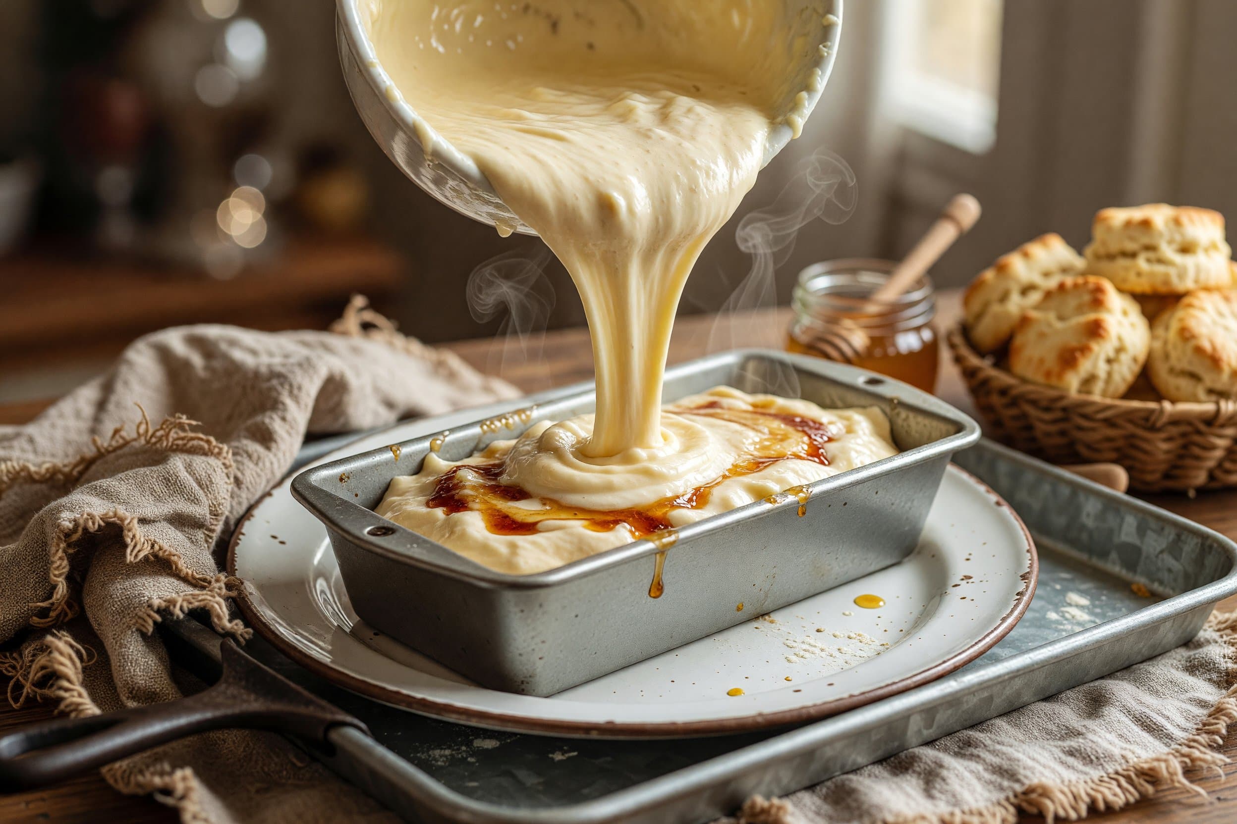 Pour the batter into prepared loaf pan and bake for 45-55 minutes until a toothp while preparing Best Banana Bread Recipe