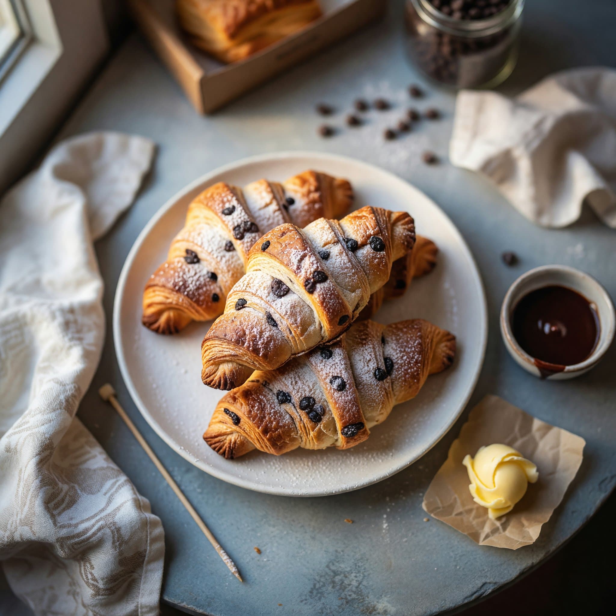 3 Ingredient Chocolate Croissants Recipe | Easy French