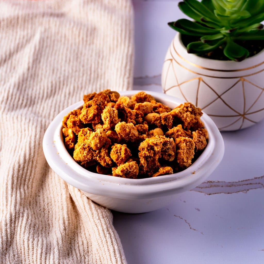 Brazilian Peanut Crumble — caramelized, salty-sweet, and completely addictive.
