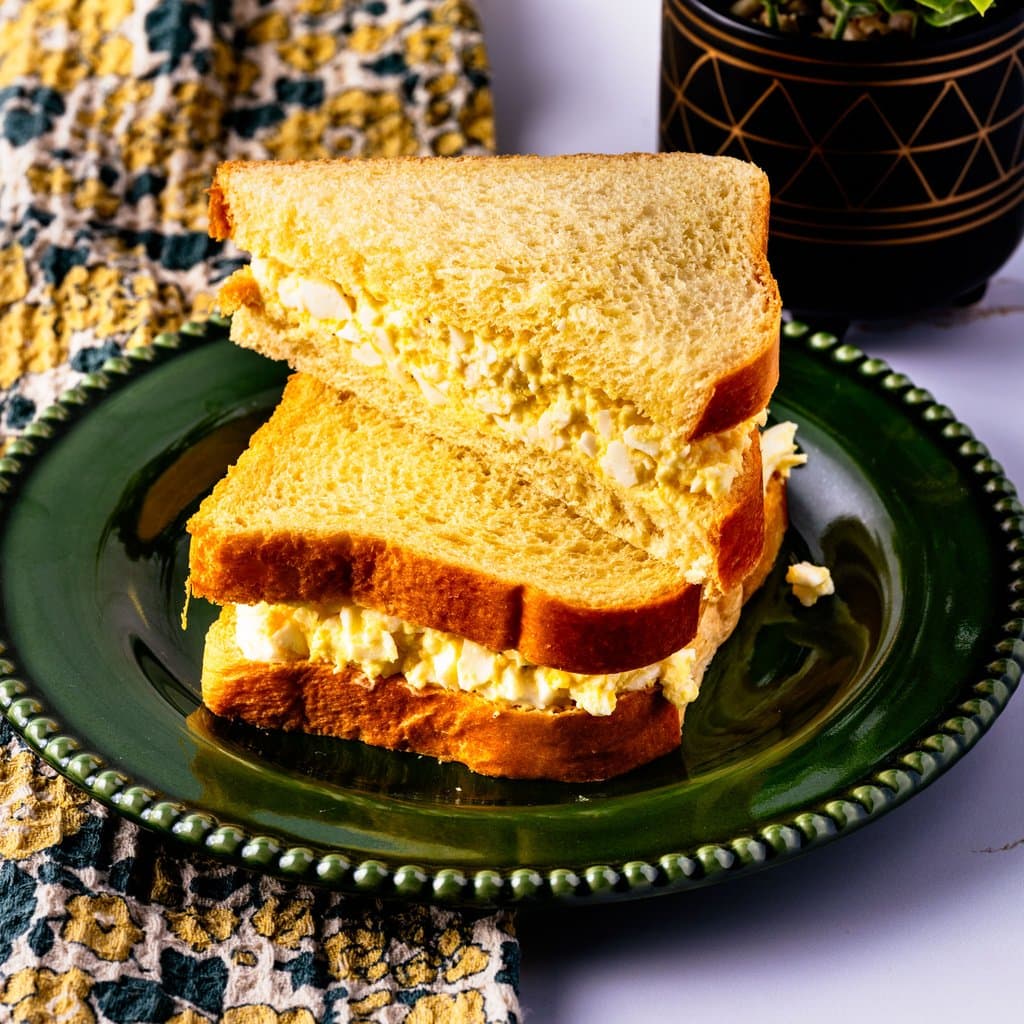 Japanese egg sandwiches (tamago sando) on milk bread — creamy, fluffy, and ready in 35 minutes.